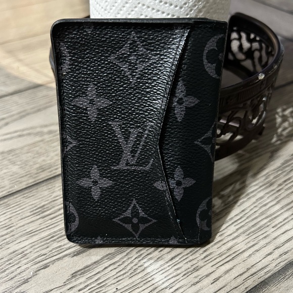 Louis Vuitton Black and Gray Monogram Card Holder - Picture 3 of 11